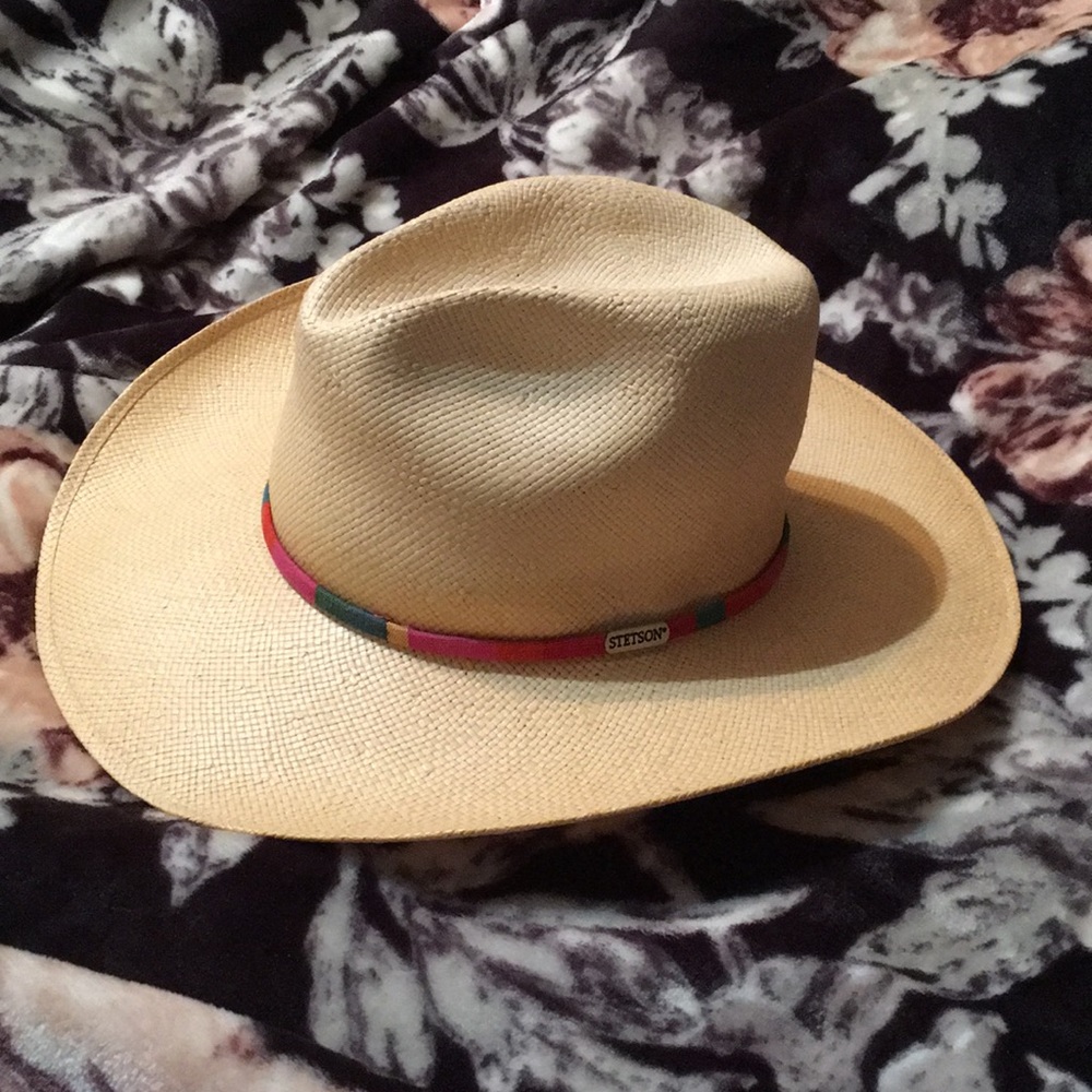 Stetson straw hat!